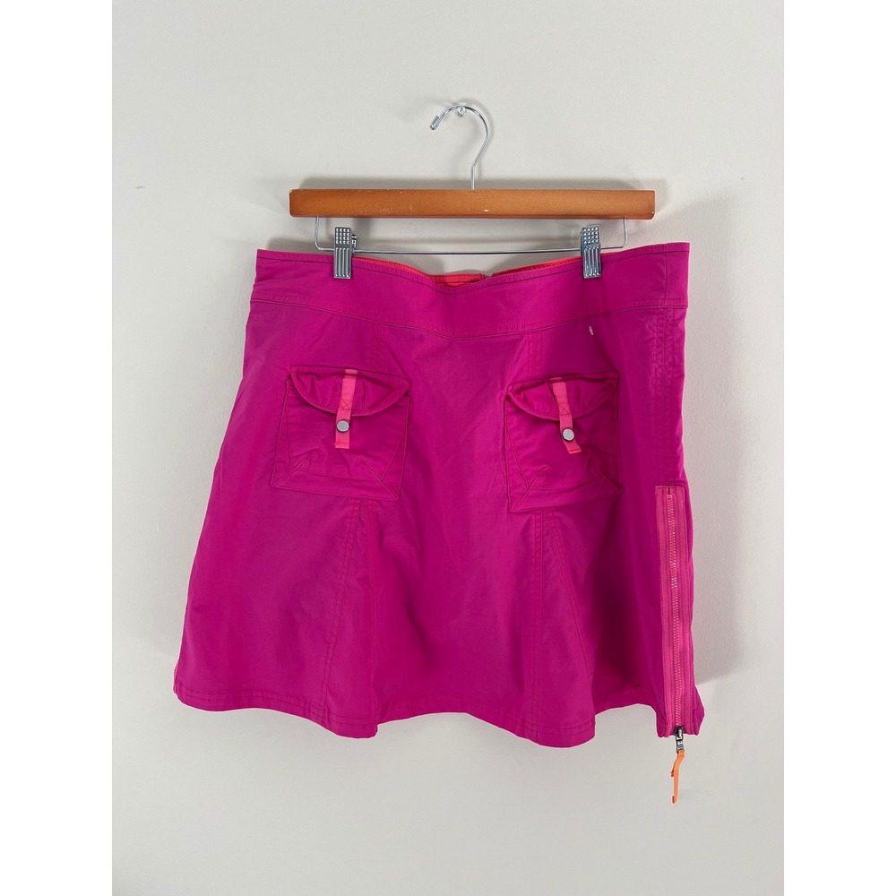 Title Nine Trail Mix Skort Pink Hiking Cargo Skirt Women Size 14 TN150958